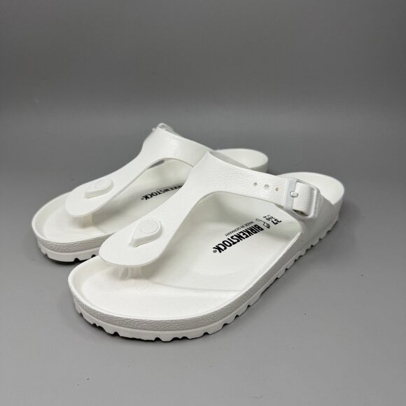 Birkenstock Gizeh EVA Sandals Womens Size 7 White Thong - Picture 3 of 7